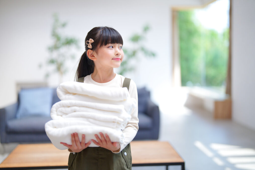 自分のことは自分でやる、が家族の基本